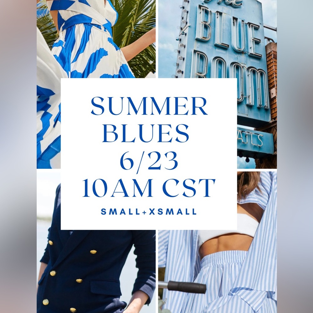 Summer Blues Show! 6/23 at 10am CST. Small+Xsmall.